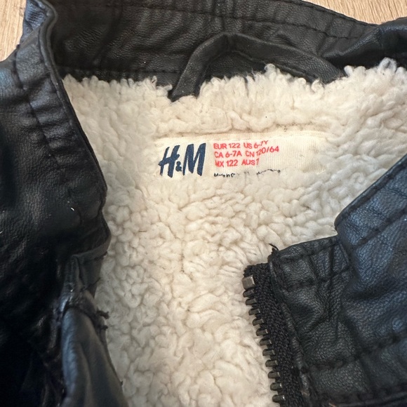 H&M Lined Faux Leather Jacket - Picture 5 of 9